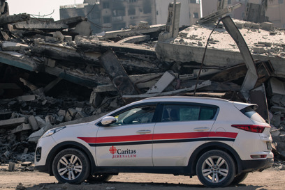 A Caritas Jerusalem vehicle used to deliver services in Gaza photo credit Caritas Jerusalem.jpg