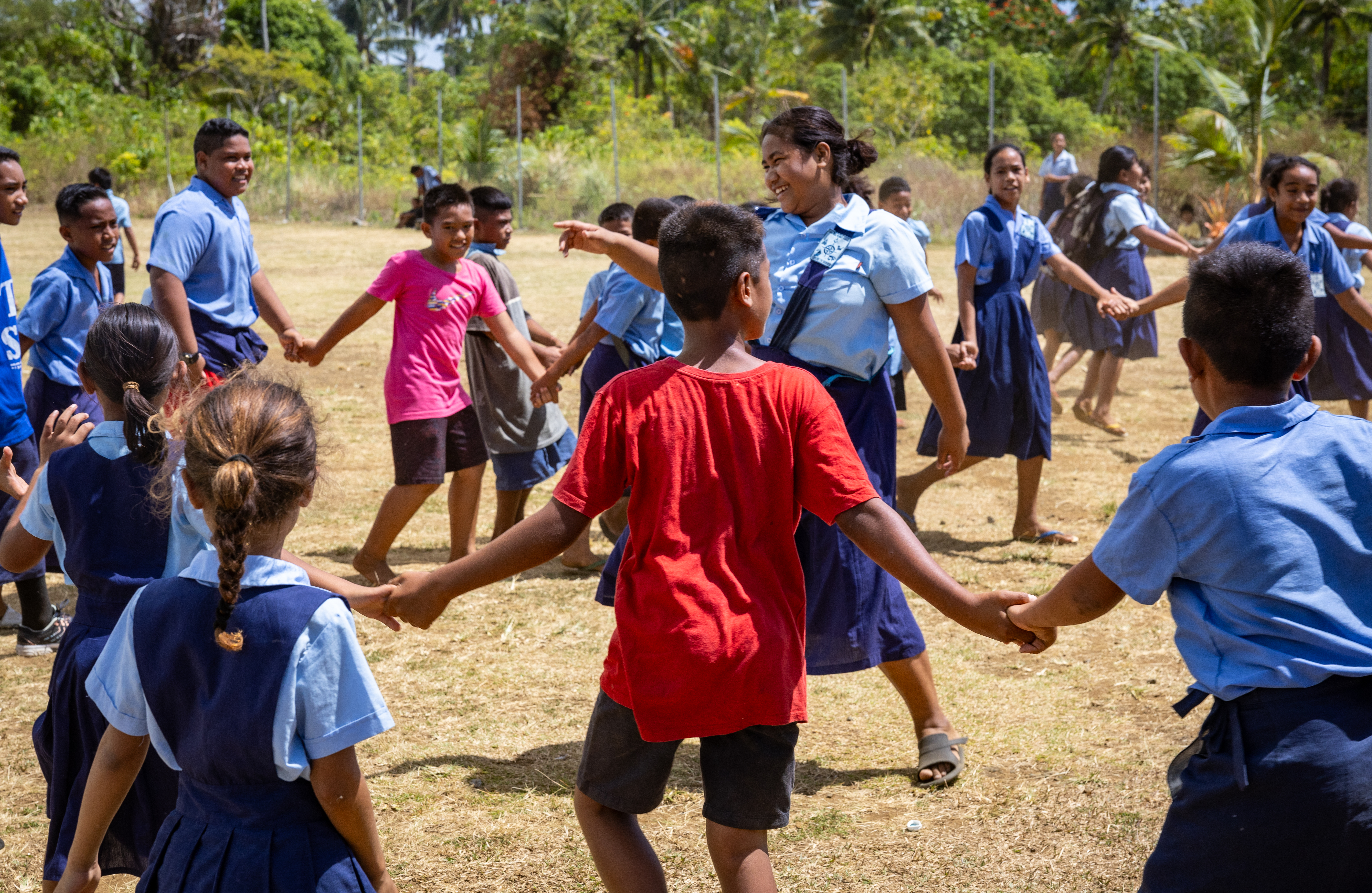 Children Playing At A School In Samoa Where 7 Percent Of People Live In Low Lying Coastal Areas Vulnerable To Rising Sea Levels Photo Credit Caritas Australia