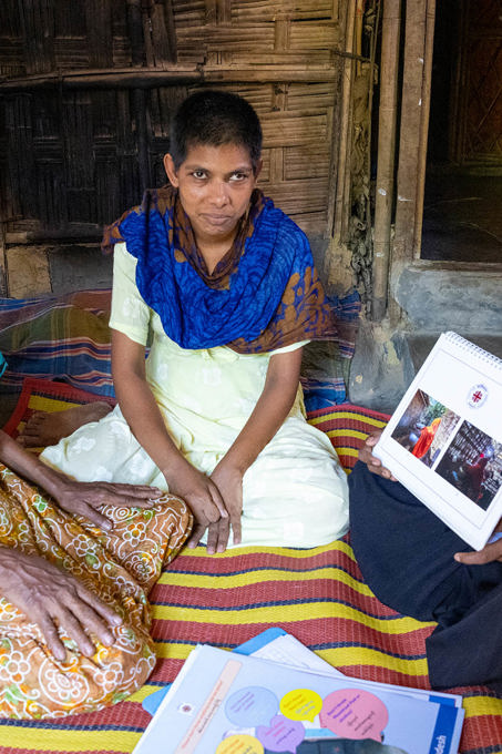 Sakhina With Caritas Bangladesh Staff