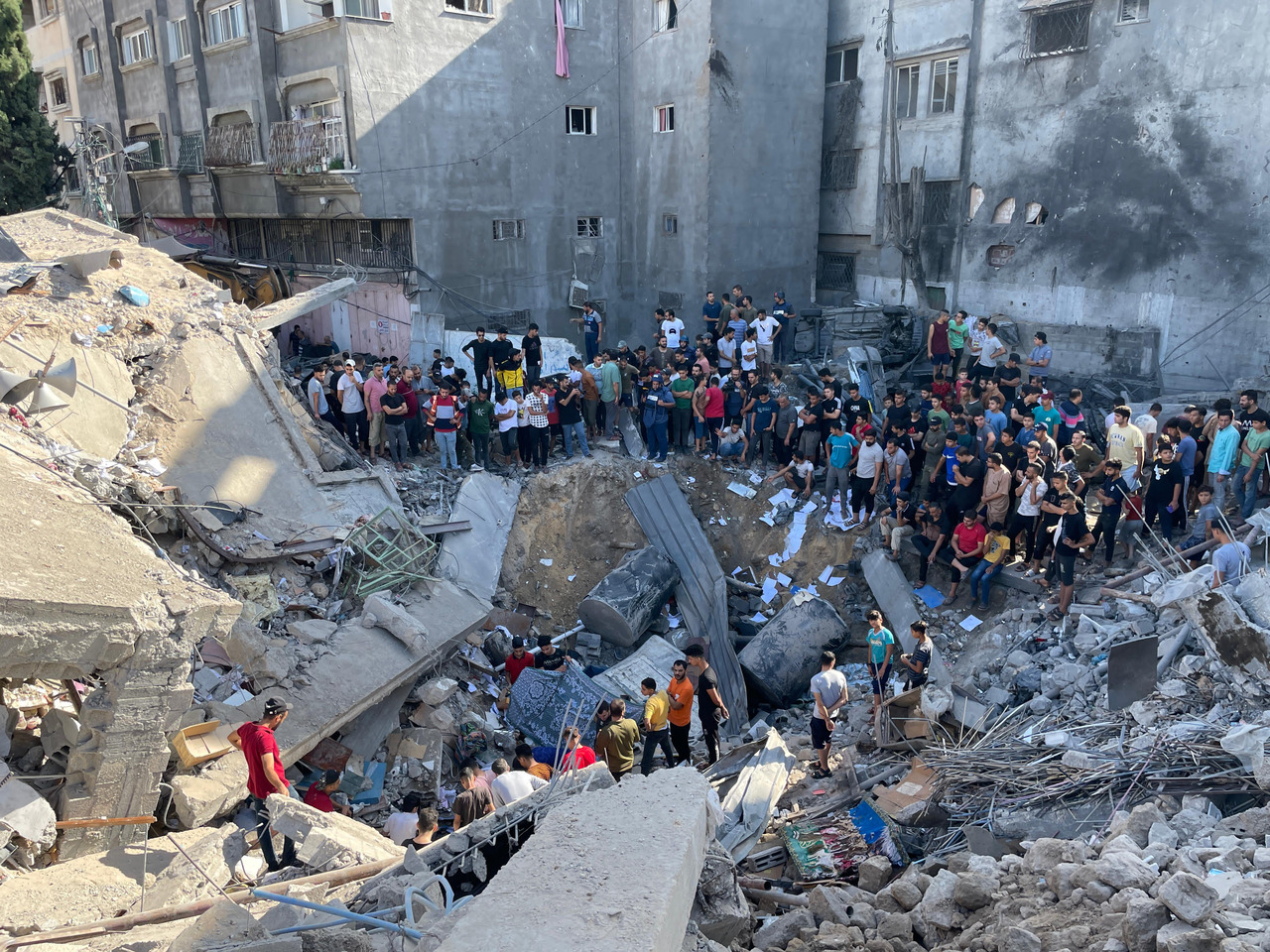 Rubble And Damage After An Airstrike Caritas Jerusalem