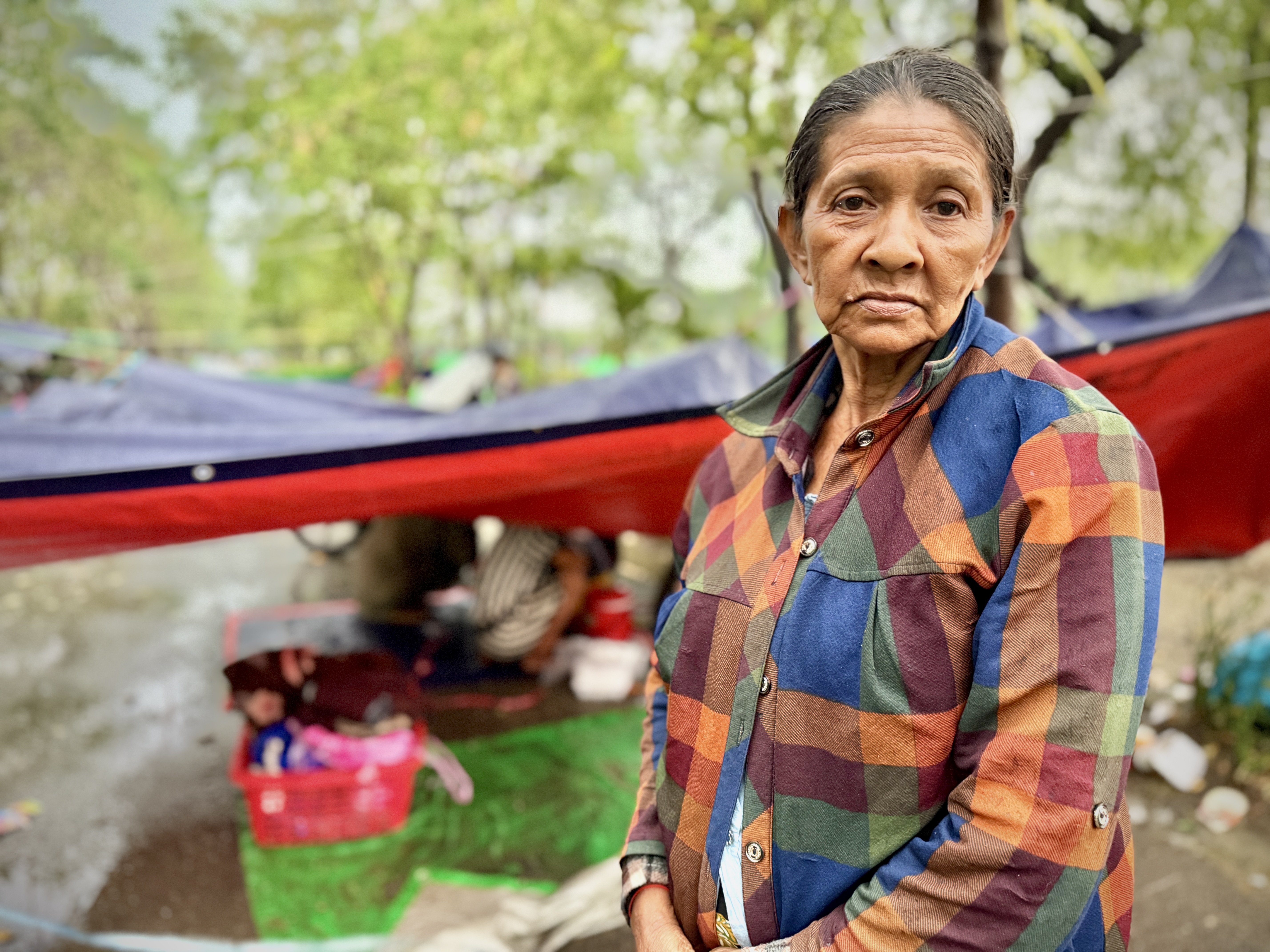 Daw Khin In Temporary Shelter Following The Myanmar Earthquake 7 Photo Credit Benny Manser For Caritas