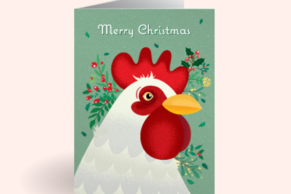 GG X MAS Product Files E Cards Chicken G Card Mockup