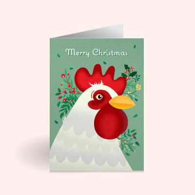 GG X MAS Product Files E Cards Chicken G Card Mockup