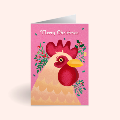 GG X MAS Product Files E Cards Chicken P Card Mockup