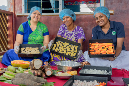 Manaini Taking Part In Food Processing Activities
