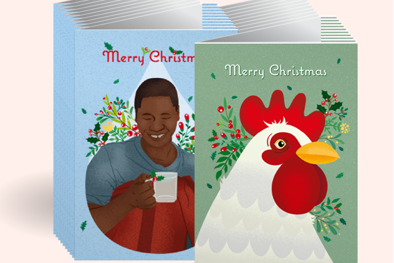 Global Gifts X MAS Product Tiles E Cards Christmas Card Essential Theme Set G Card Mockup