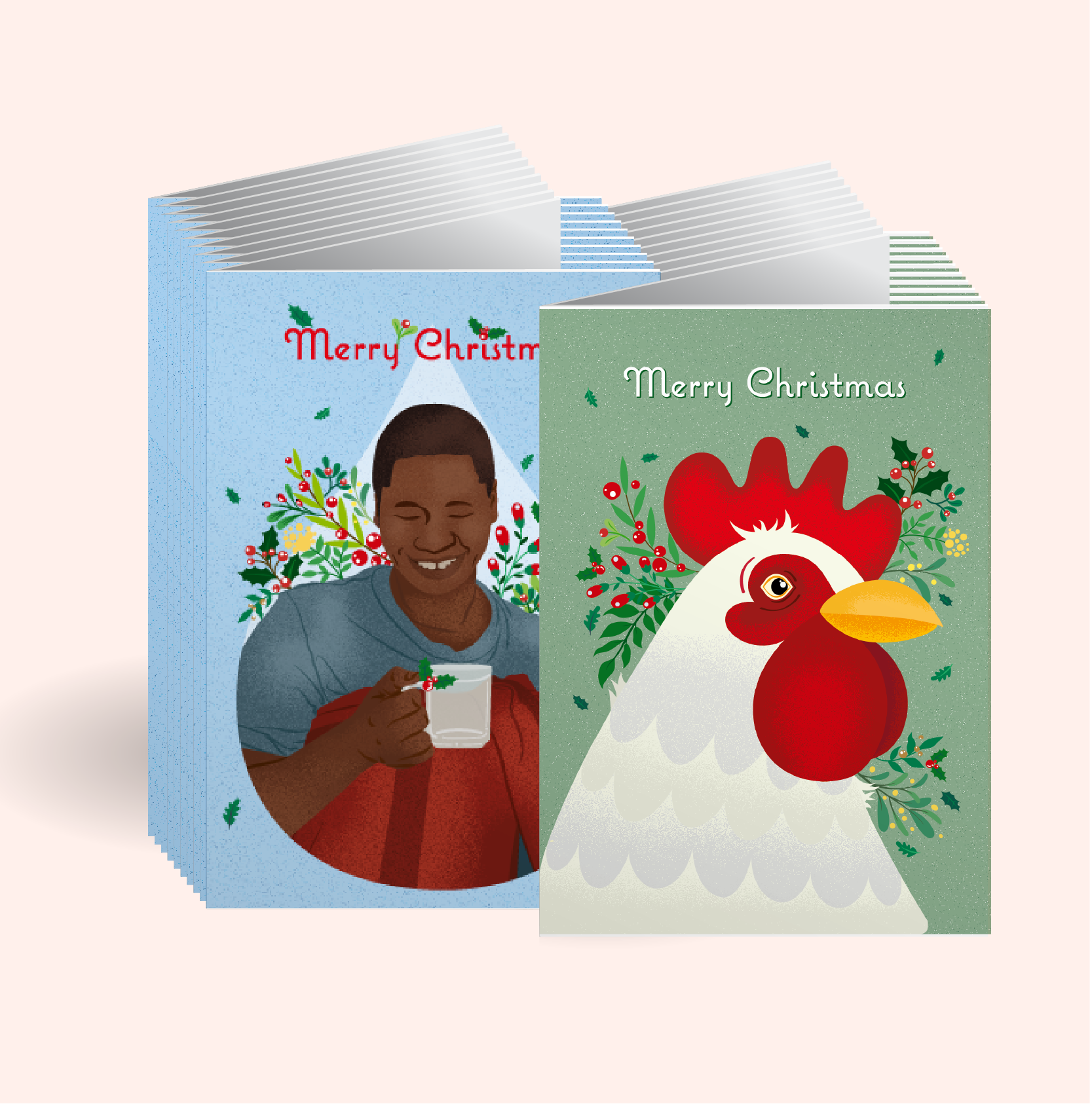 Global Gifts X MAS Product Tiles E Cards Christmas Card Essential Theme Set G Card Mockup