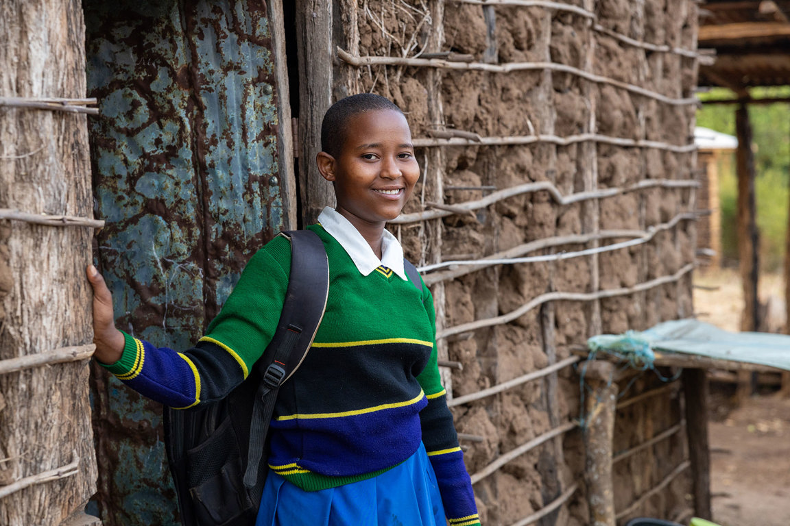 Sisilia On Her Way To School