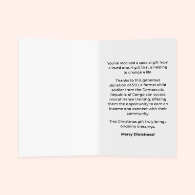 GG X MAS Product Tiles E Cards Microfinance Inside