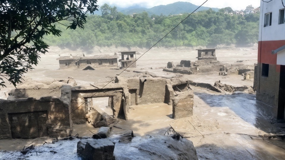 Structures Damaged By The Flash Floods Photo Credit CRS Nepal