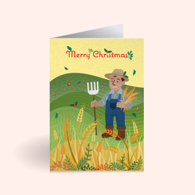 GG X MAS Product Files E Cards Farmer Training Card Mockup