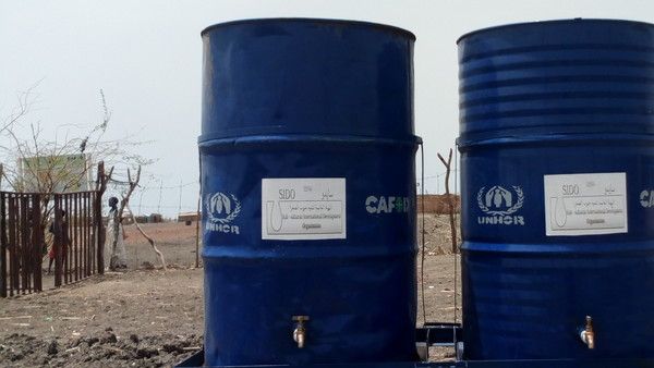 Handwashing Facilities In A Refugee Camp In White Nile State, Sudan, Installed To Prevent The Spread Of Coronavirus. Photo CAFOD