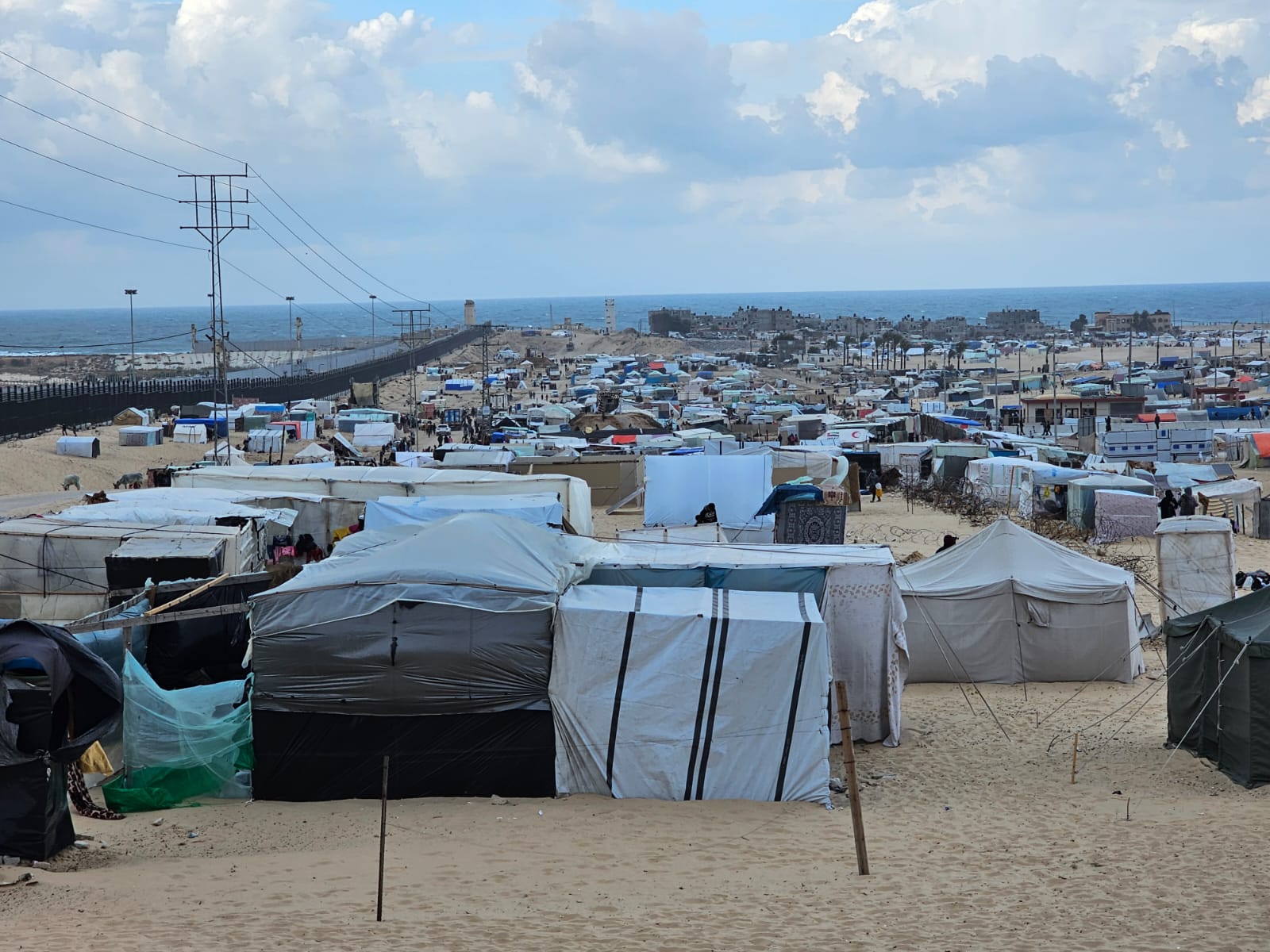 Temporary Shelters Housing People Displaced By Conflict In Gaza Photo Credit CRS