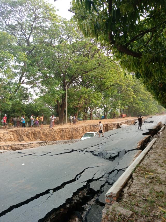 Damage To The Road Between Mandalay City And Sagaing Photo Credit Caritas
