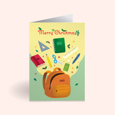 GG X MAS Product Files E Cards School Supplies Card Mockup