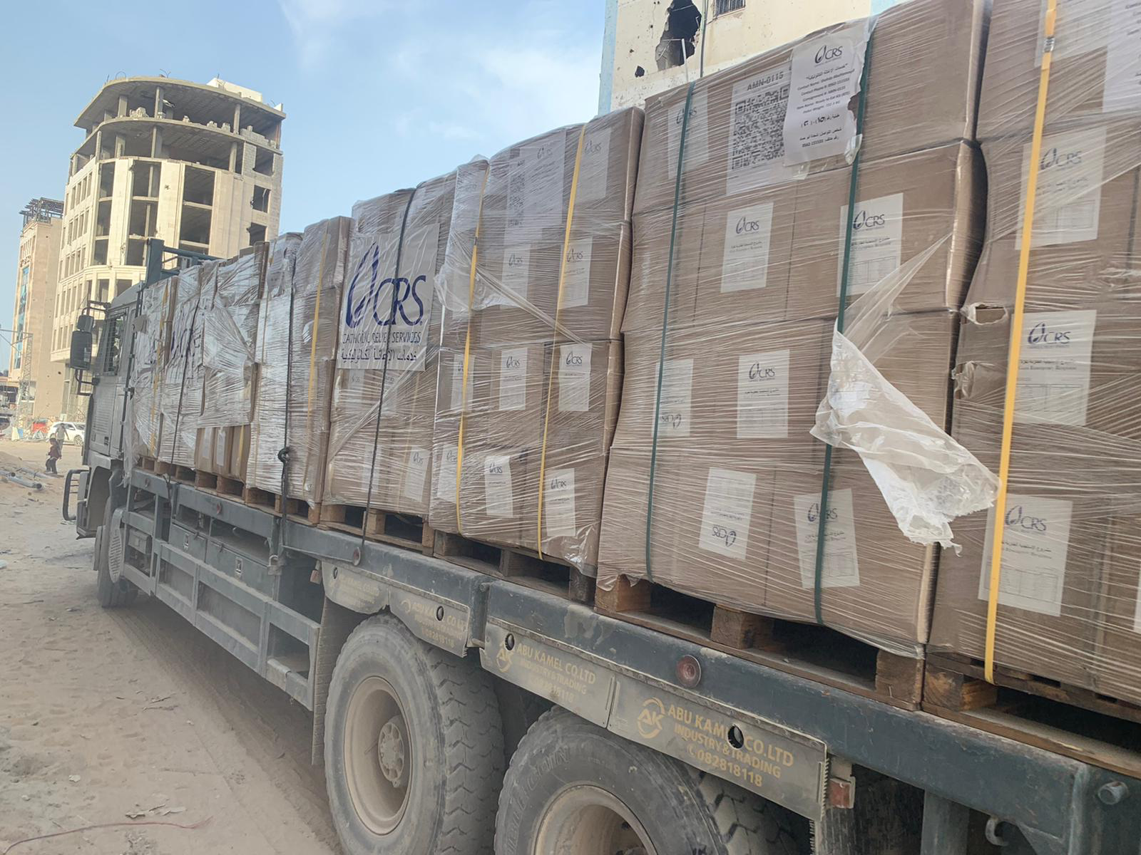 Supplies Supported By The Gaza Appeal Entering Gaza Photo Credit CRS