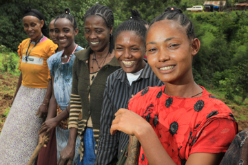 Yeshareg With Members Of Her Womens Savings Group