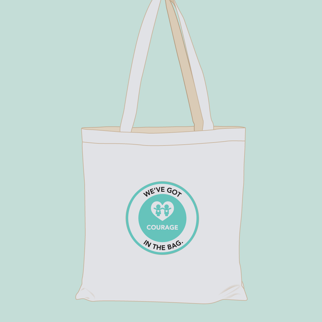 Tote Bag Product Tiles Courage Front (1)