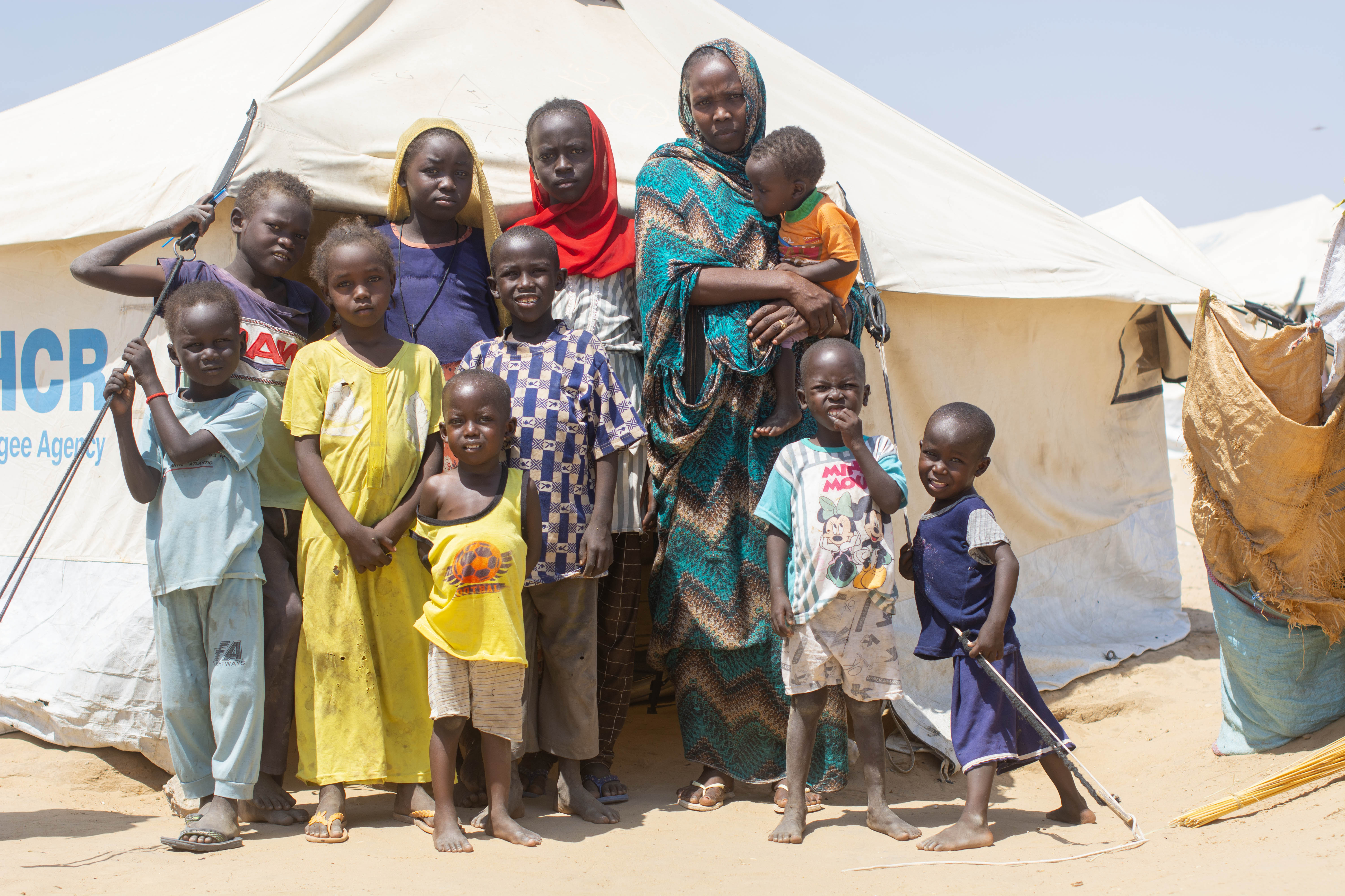 Nadia, A Mother, And Her Family In A Refugee Camp In Sudan Photo Credit CAFOD