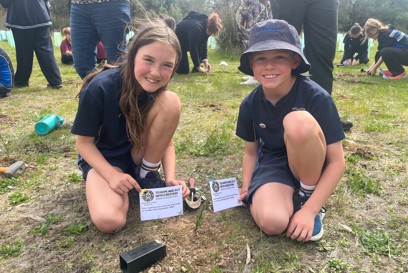 Students Planting After Attending Season Of Creation Mass In Sandhurst Diocese. Photo Credit Kerry Stone