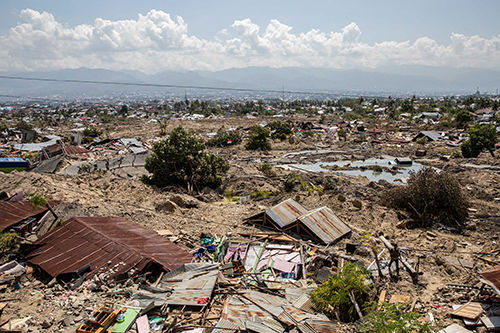 Area Damages Indonesia Earthquake And Tsunami (1)