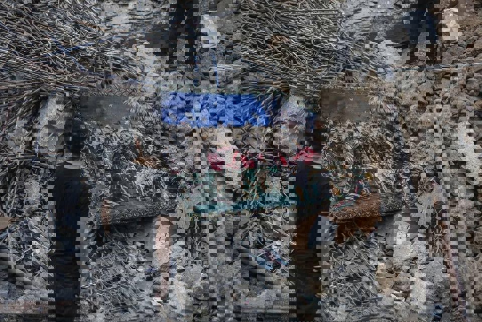 A Religious Tapestry Among The Rubble Following An Air Strike Photo Credit Caritas Jerusalem (1)