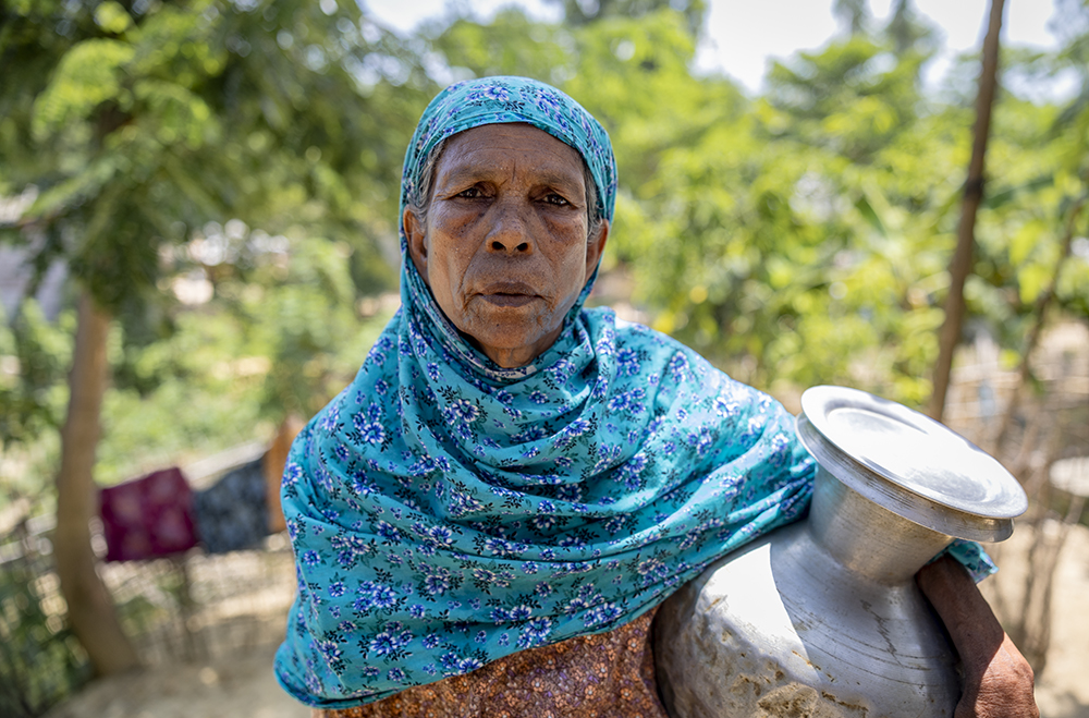Sakhina Rohingya Looks At Camera