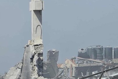 A Cross Remains Following The Shelling Of The Holy Family Church Photo Credit Caritas Jerusalem (2)