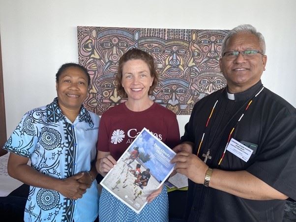 Director Of Caritas Papua New Guinea Mavis Tito (L), Caritas Australia