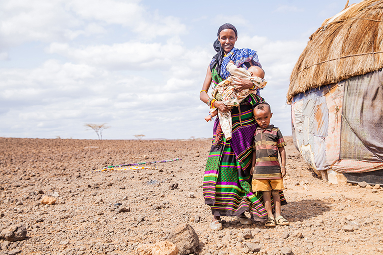 Talaso is a mother of two living in Marsabit, northern Kenya. Photo: Thom Flint/CAFOD