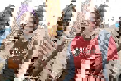 CEO Kirsty Robertson In An IDP Camp In Northern Ethiopia, Photo Caritas Australia