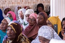 Women Listen To Talk On Ebola By Caritas Staff At A Mosque In Goma Drc (1)