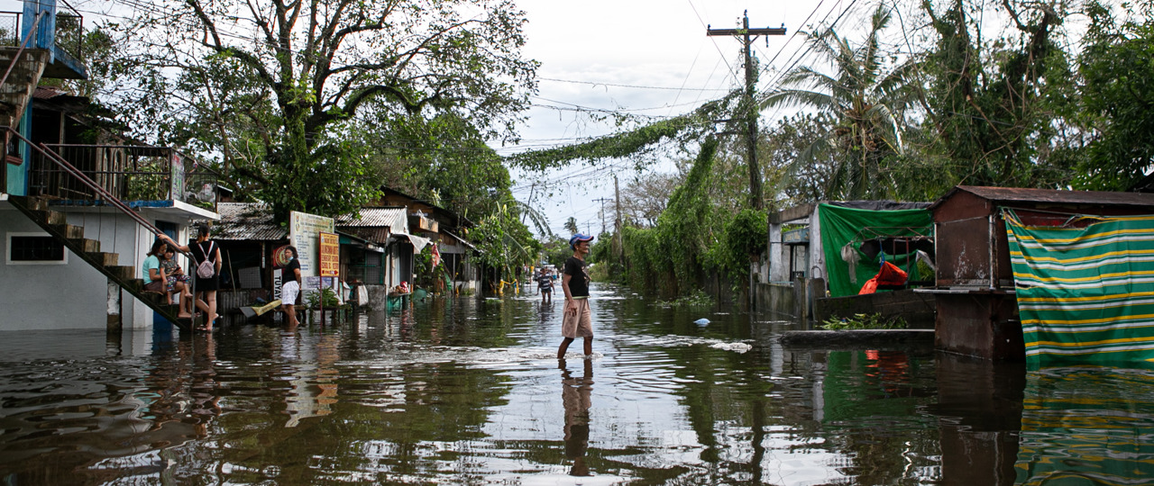 Locals Wade Through Floodwaters After Typhoon Vamco Batters The Philippines. Photo Nassacaritas Philippines