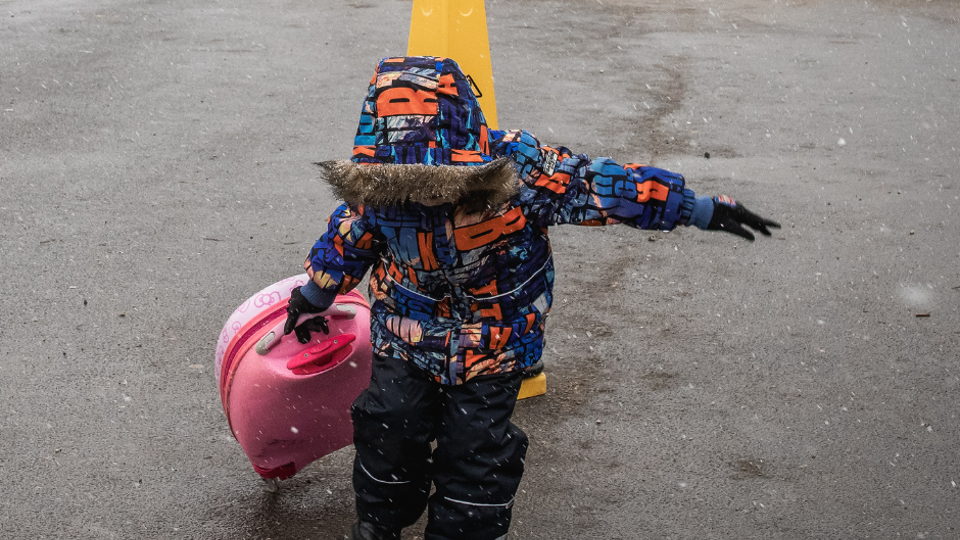 A Young Boy Who Has Fled The Bombing In Odessa, Ukraine At The Palanca Border Crossing. Photo Marijn Fidder, Caritas Germany.