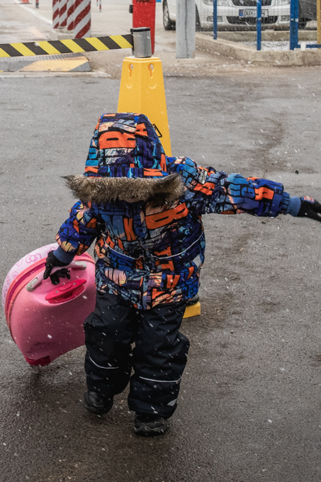 A Young Boy Who Has Fled The Bombing In Odessa, Ukraine At The Palanca Border Crossing. Photo Marijn Fidder, Caritas Germany.