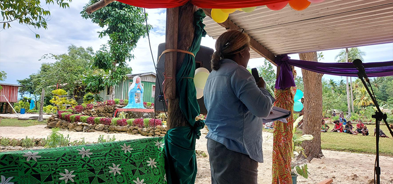 Gloria Siwainao, Malaita Provincial Environmental Health Officer Reminded The Community Members To Sustain The Benefits Of The Project Through Regular Mainte (1)