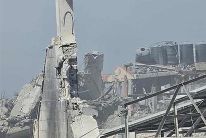 A Cross Remains Following The Shelling Of The Holy Family Church Photo Credit Caritas Jerusalem