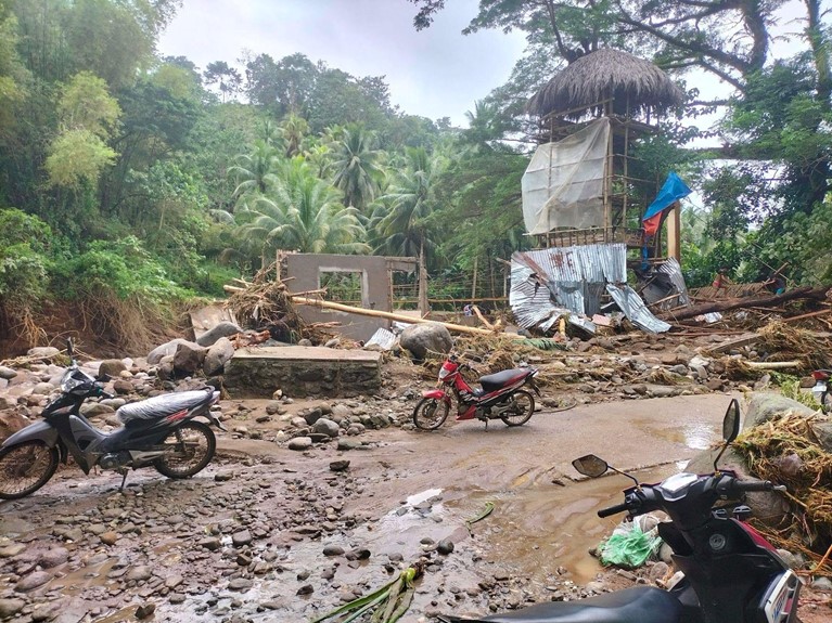 Destruction after Typhoon Paeng in the Philippines. Photo: Caritas Philippines.