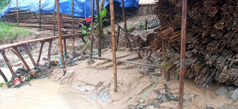 Damage To Houses After Flooding In Cox's Bazar. Photo Caritas Bangladesh