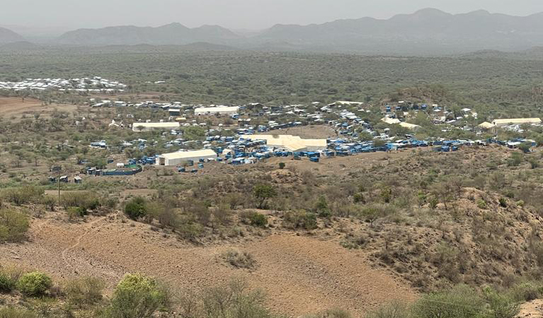 View of IDP (Internally Displaced People) camp in northern Ethiopia. Photo: Jess Stone/Caritas Australia.