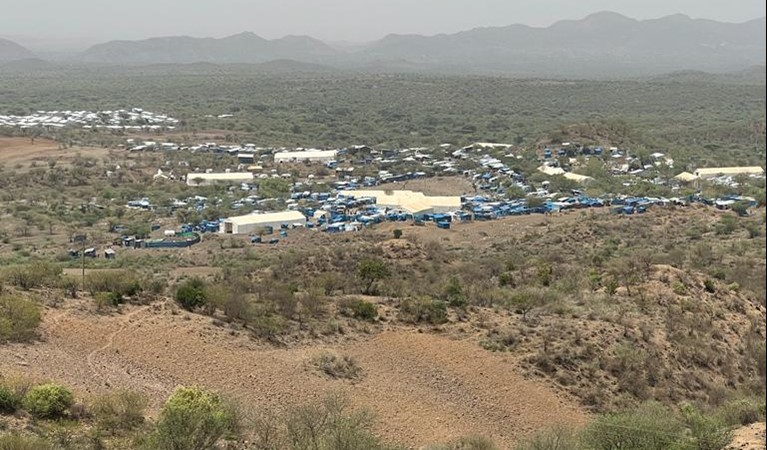 View of IDP (Internally Displaced People) camp in northern Ethiopia. Photo: Jess Stone/Caritas Australia.