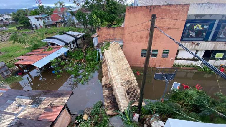 Destruction in Cebu after Typhoon Rai in late 2021. Photo: Caritas Cebu. 