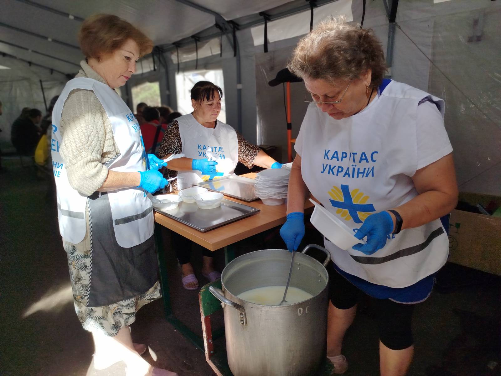 Food Is Prepared At A Caritas Ukraine Transit Camp For Those Forced From Their Homes Photo Credit Caritas Ukraine