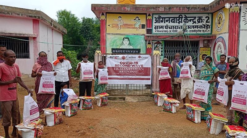 Caritas India Distributed Food Kits To Vulnerable Communities In Chhattisgarh (1)