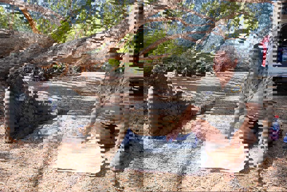 Ranger interviewing a First Australian elder (1)