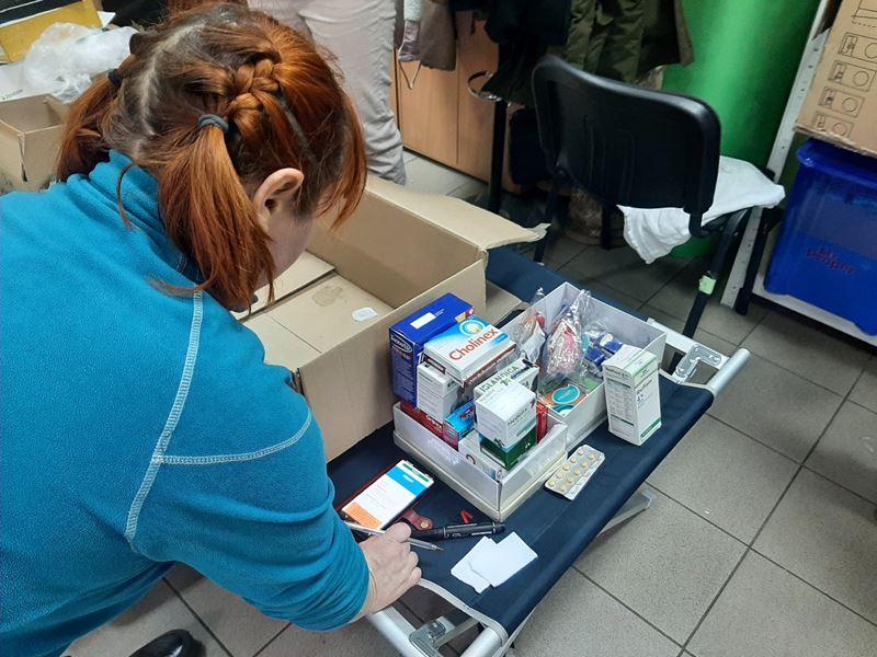 Medicine Being Packed For Distribution To Hospitals In Zaporizhzhia. Photo Caritas Ukraine