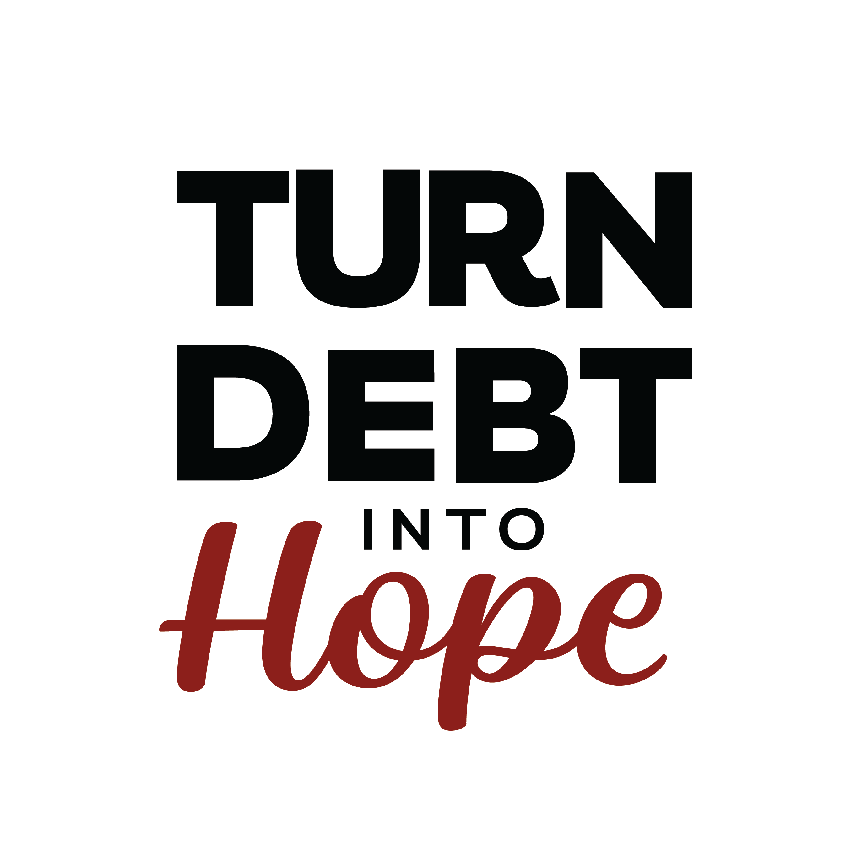 Turn Debt Into Hope Logo Colour With Circl