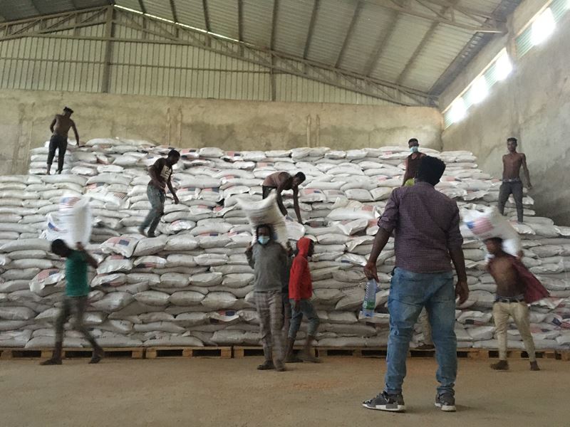 Food distribution Ethiopia.