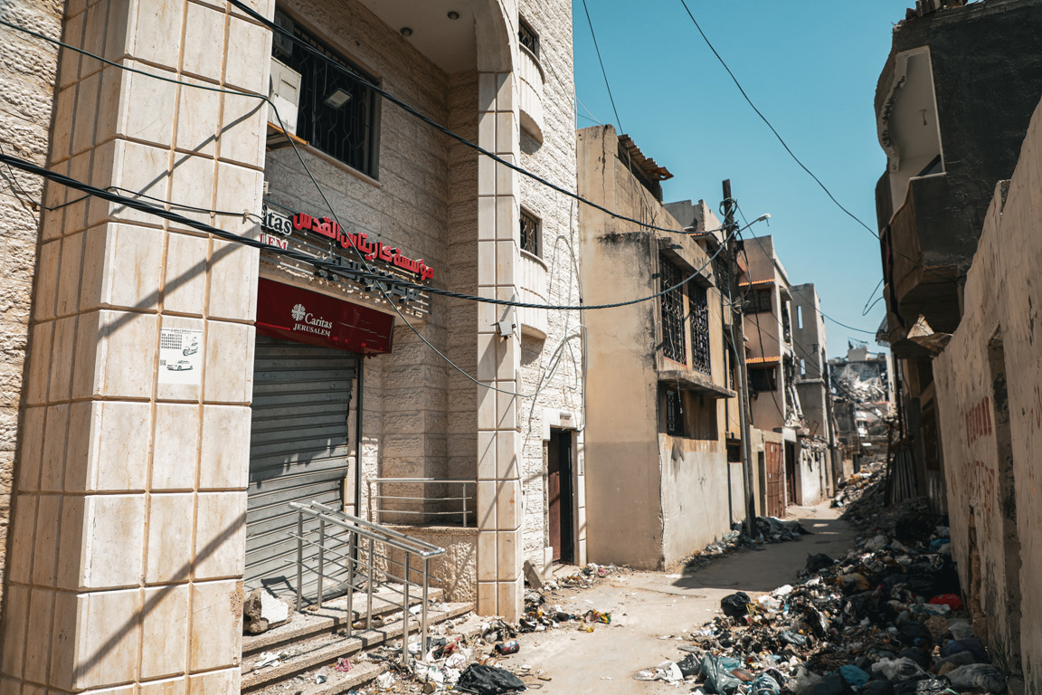Gaza HET A Caritas Office Frontage Amid The Destruction In Gaza Photo Credit Caritas Jerusalem