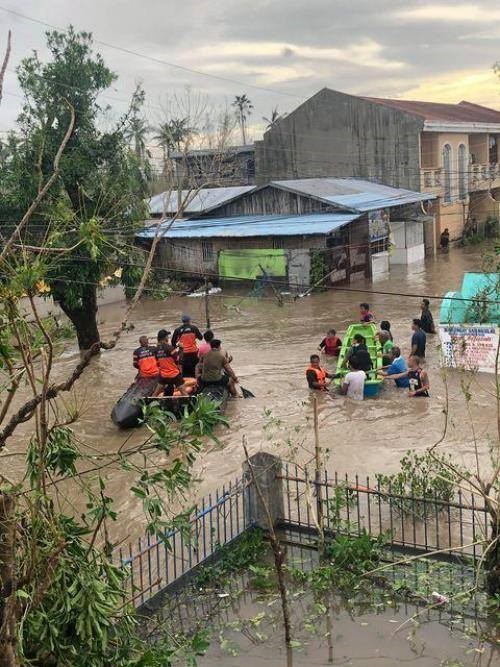 Flooding in aftermath of Typhoon Goni in the Philippines. Credit: NASSA/Caritas Philippines.